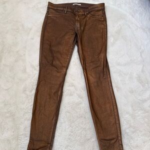 Rich & Skinny metallic Copper-Toned Jeans
